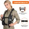 Universal Double Radio Shoulder Harness Holster Chest Vest Rig Walkie Talkie Work Harness Holder for Police Firefighter Two Way Radio Rescue