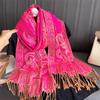 Luxury Brand Autumn Cashmere Pashmina Shawl Lady Wrap Warm Winter Scarves Design Print Female Foulard Cotton Stoles Scarf