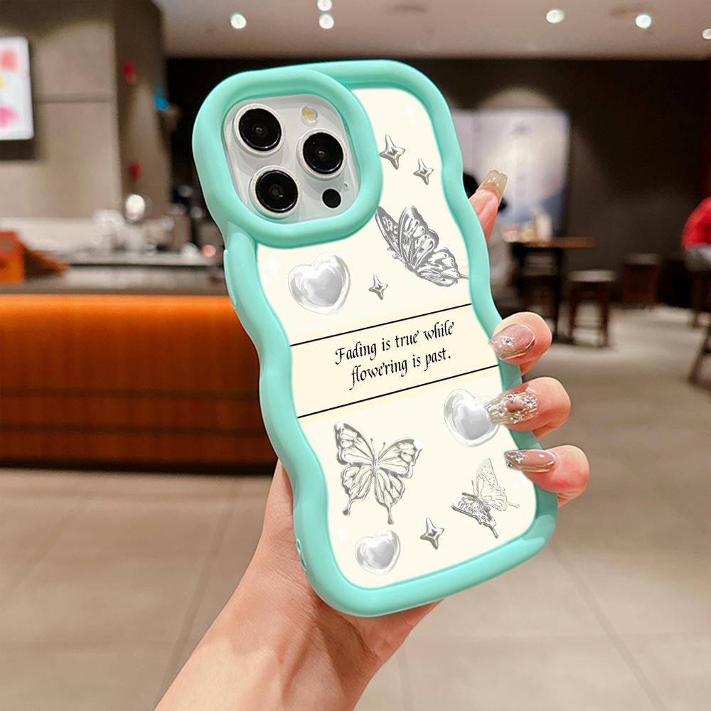 Мягкий чехол для телефона Macaron из ТПУ для Xiaomi Poco X3 X5 X6 M6 Redmi 13C Redmi Note 11 12 13 Pro 11s 12s, чехол Ae67 с бабочкой и цветком, милый мультяшный арт-дизайн