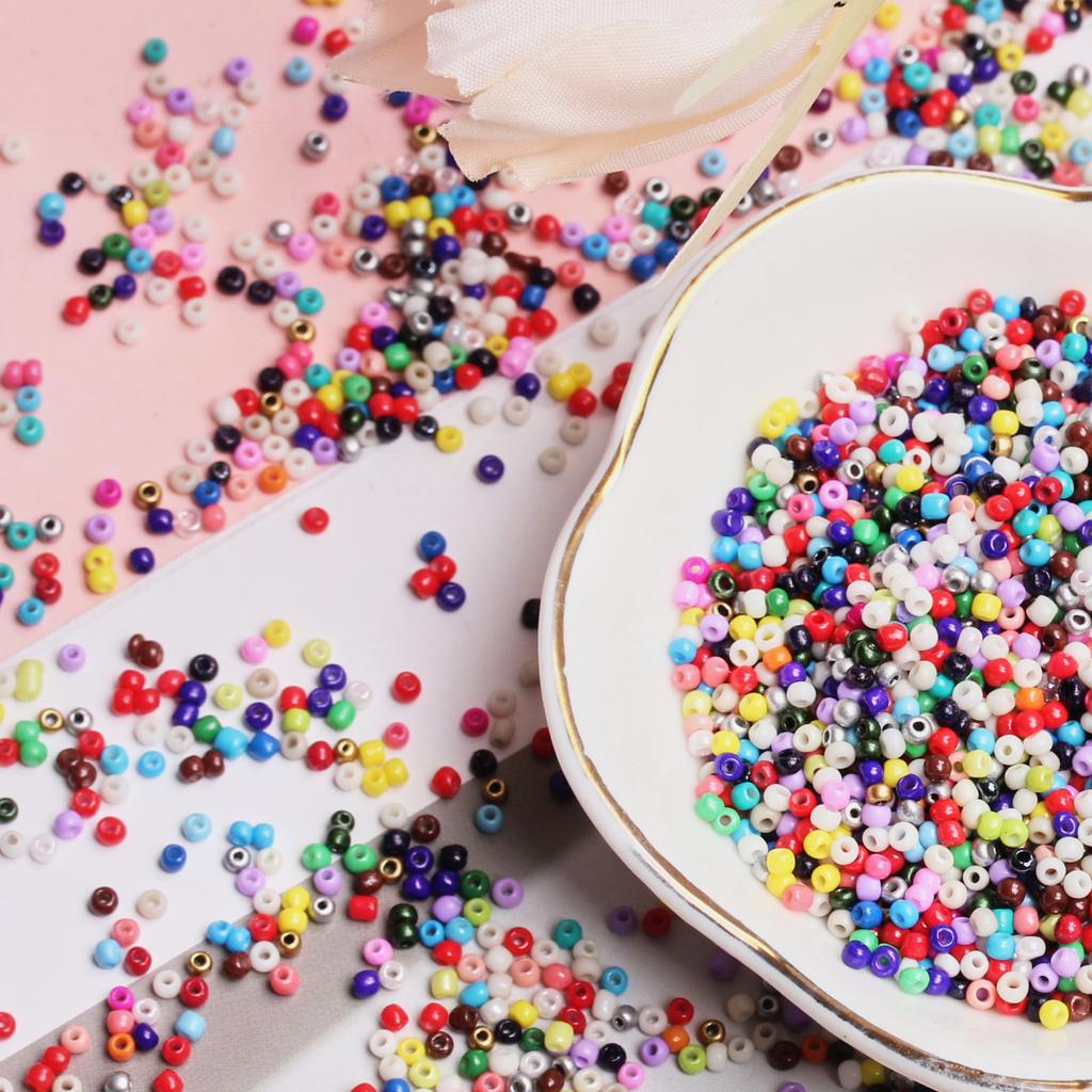 Главная Товары для вечеринок Фурнитура Бисер Аксессуары Разделительные бусины Браслет Ожерелье 1000 шт./лот 2 мм для рукодельных подвесок Чешское стекло Мини DIY