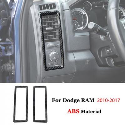 Карбоновая Рамка-накладка на воздуховод центральной консоли для Dodge Ram 1500 10-17