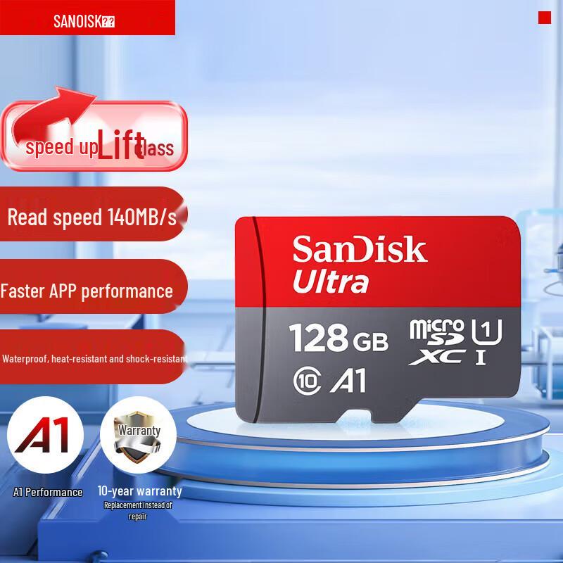 SanDisk Extreme microSD-карта 128 ГБ A1 U1 C10 (140 МБ/с)