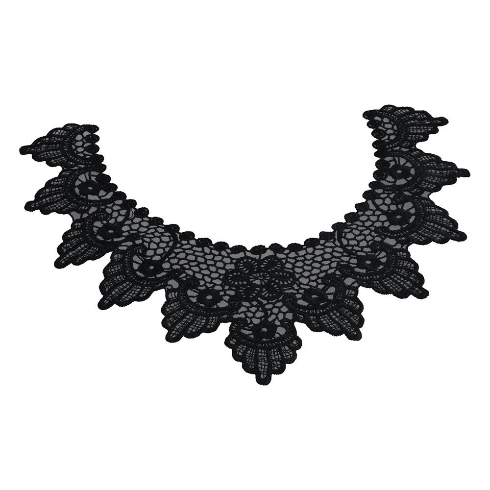 Flower 3D Neckline Scrapbooking Collar Garment Accessories Embroidery Lace Apparel Sewing Fabric