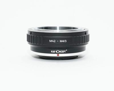 Адаптер объектива CONCEPT M42 на крепление Micro Four Thirds с салфеткой для объектива K&F m4/3 m42-m43 (КФМ43)