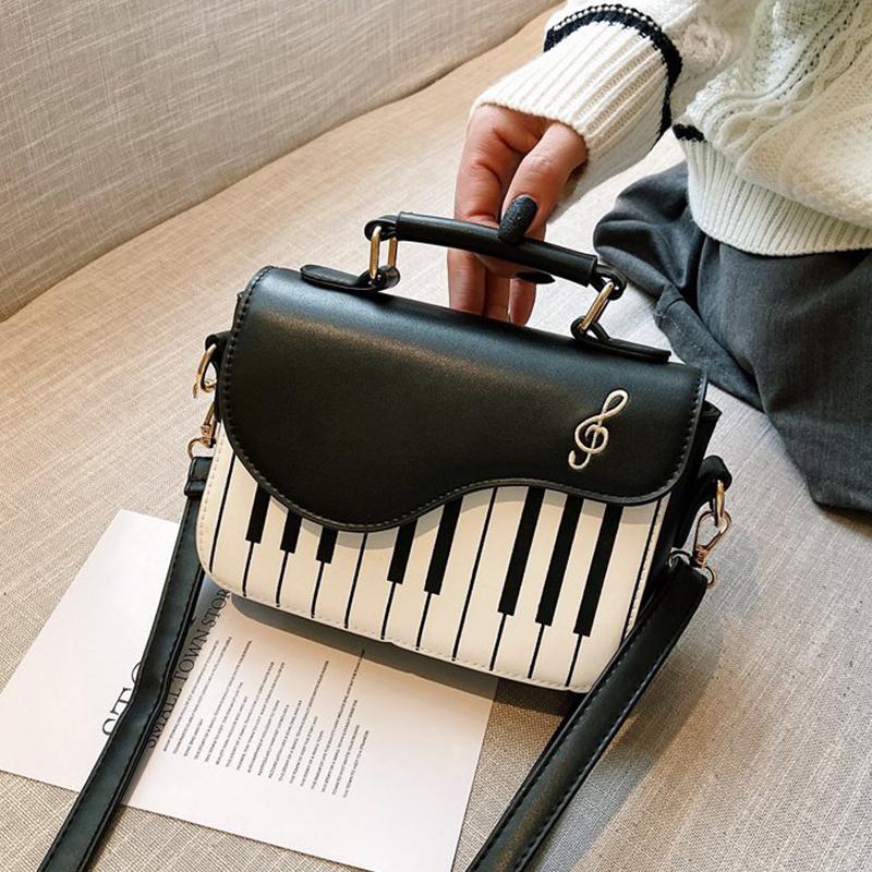 Корейский дизайн фортепиано, женские сумки на плечо, сумка-мессенджер из искусственной кожи, модная сумка Corssbody, карманный кошелек для монет, посылка