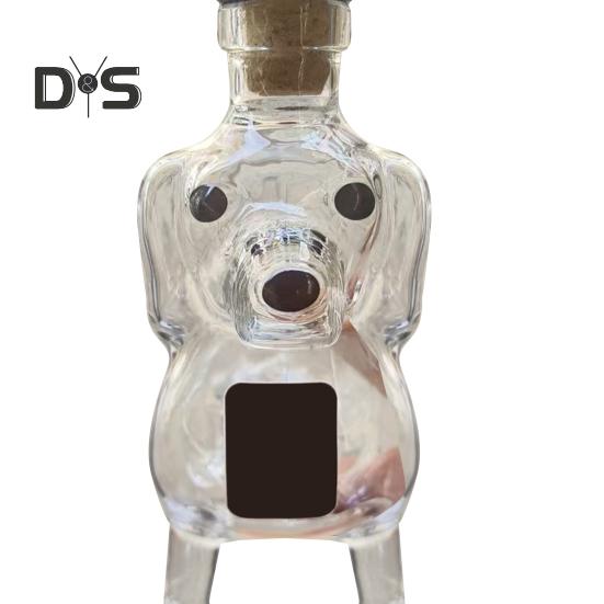 Бутылка для виски для собак, 3D-гравированные бокалы, пивная бутылка для мужчин, пап, любителей собак, графин для вина для домашнего бара, декор
