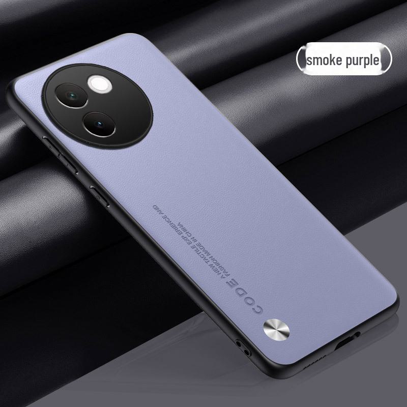 Защитный чехол Vivo V30e из кожи и углеродного волокна с кевларом — универсальный чехол для V23, V30Pro, V25