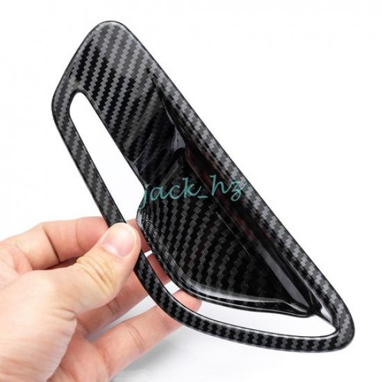 Carbon Fiber Interior Door Handle Cover Surrounds For -2025 Hyundai Tucson