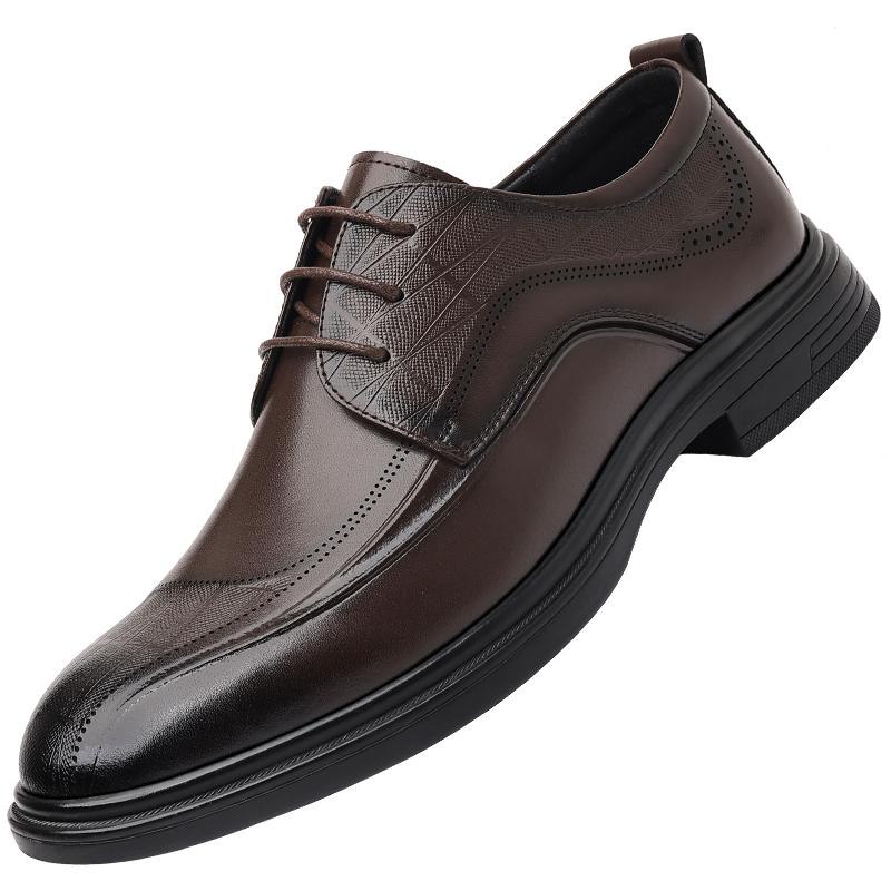 Мужские кожаные туфли с круглым носком Ретро минималистичный британский стиль Нарядная вечеринка женихи свадьба Обувь высокого качества Новые универсальные