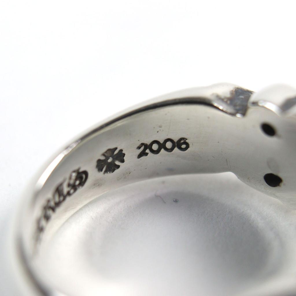 Отличное кольцо CHROME HEARTS Floral Cross Heart Ring Серебро 925 мужское б/у