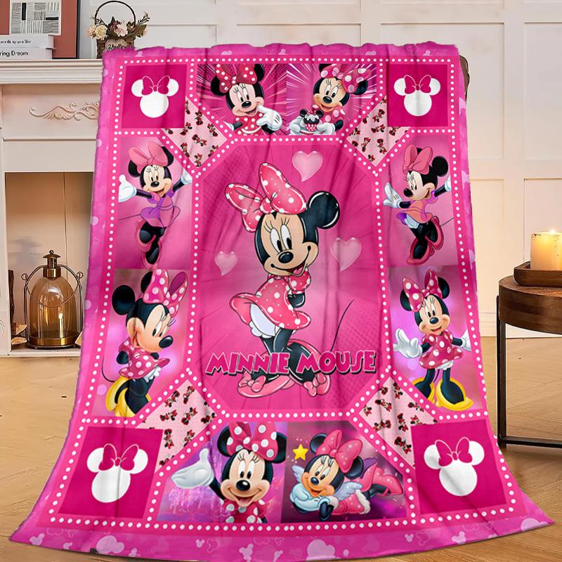 1PC Cartoon Sti Alien Flannel Blanket Gift, Suitable for Both Men And Women, Soft Ideal for Beds And Sofa, Birthday Or Christmas Gift