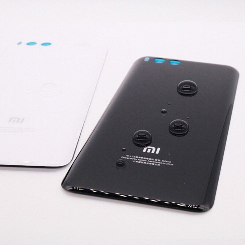 For XIAOMI Mi 6 Back   Glass Housing Rear Door  Replacement + Adhesive