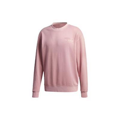adidas Originals Trefoil Logo Свободная толстовка с круглым вырезом и длинными рукавами Мужские топы Розовый GL6163
