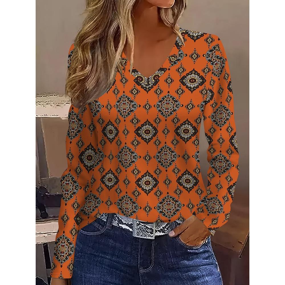 Футболка с V-образным вырезом, с длинным рукавом, повседневная модная спортивная футболка с длинным рукавом