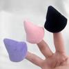 Mini Triangle Air Cushion Puff Set: 6 Flocked Makeup Sponges for Loose Powder