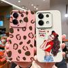 Чехол для Xiaomi Redmi Note 13 Pro Plus 5G Милые Девочки Мультяшный Матовый Силиконовый Чехол Для Redmi Note13 Pro+ 5G Новый Дизайн Funda