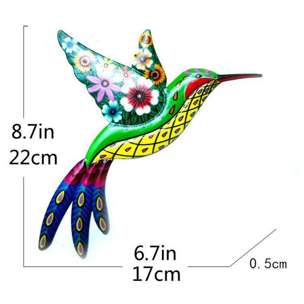 Indoor&Outdoor Handmade Craft Metal Sculptures Ornaments Hummingbird Decorations Wall Hanging