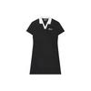 SS24 Logo Print Polo Casual Slim Elegant Breathable Short Sleeve Dress Women Dresses Black F51W429301F-BK