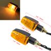1Pair Universal Motorcycle Turn Signals Light LED Indicators Flasher Amber Blinker Signal Lamp