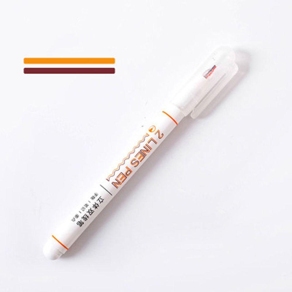 Маркер для скрапбукинга Двухцветные линейные ручки для рисования Линейные художественные маркеры Двойная цветная ручка