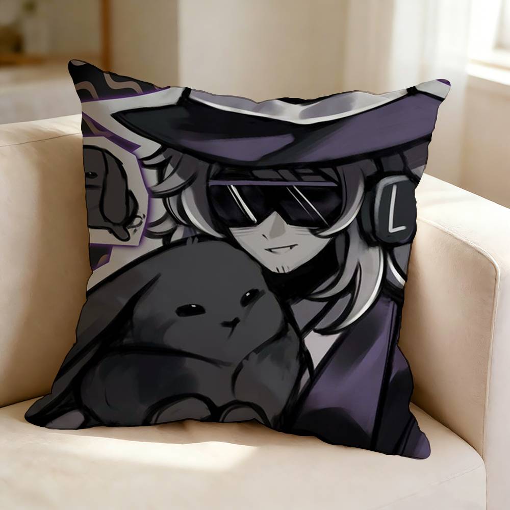 Multiplayer Horror Game FForsakenS CChance Pillow Case Square DoubleSided Sofa Cushion Cover Bedroom Bedside Pillow