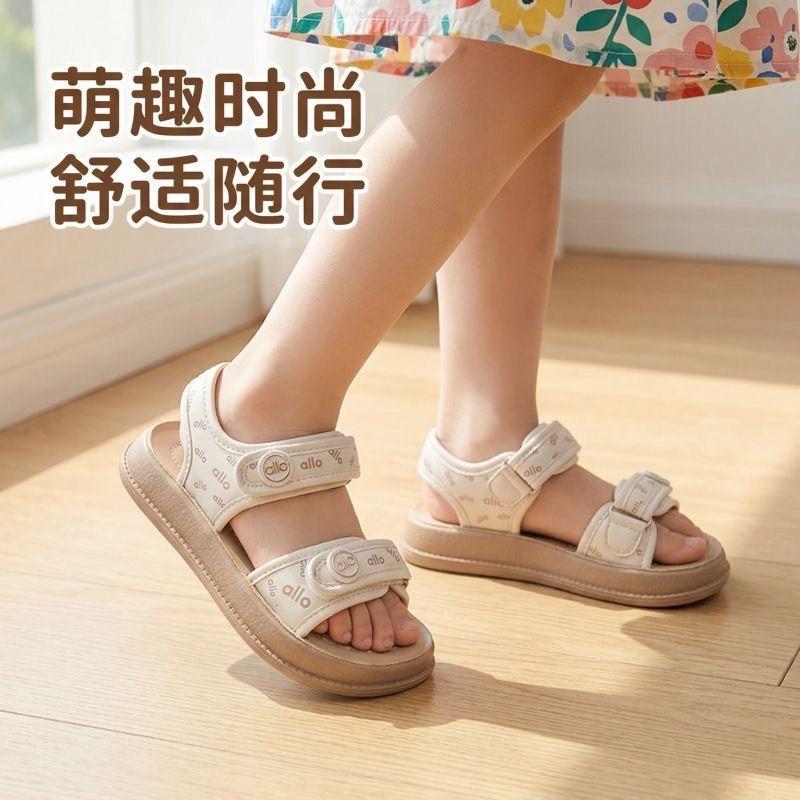 Girls Soft Sole Open Toe Sandals 2026 Beach Shoes Fashion Princess Style Kids Footwear