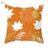 Autumn Maple Leaf Pumpkin Pillowcase, 45*45cm, Fall Home Decor, Grateful Thanksgiving Throw Pillow Covers, Polyester Cushion Cover