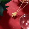 High-End Christmas Tree Pendant Necklace for Women - Stylish Luxury Fashion Clavicle Chain Holiday Jewelry
