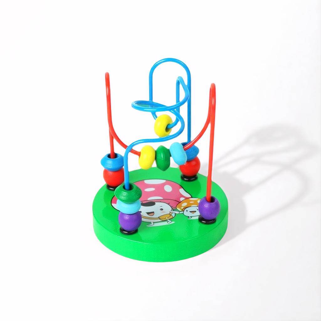 Монтессори Детские Игрушки Деревянные Горки Лабиринт с Бусинами Игрушка для Раннего Обучения Малышей Развивающая Головоломка Математическая Игрушка для Детей