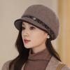 Зимняя женская шапка с широкими полями, сохраняющая тепло, вязаная шапка, женская мягкая, эластичная, теплая шапка, шапка для девочек, однотонная