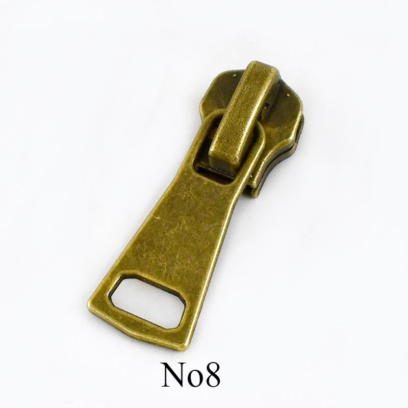 Meetee 5/10 шт. №3 №5 №8 Металлический бегунок для молнии Швейные молнии Ползунок для одежды Сумки Карманные молнии Ремонт DIY Аппаратные аксессуары