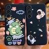 Для Чехла Funda Samsung A35 5G Case SM-A356E Пара Любовь Сердце Цветок Кошка Рисунок Задняя Крышка Для Samsung Galaxy A35 5G Etui