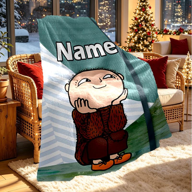 Custom Name Personalized Alfons Aberg Print Blanket, Home Decor, Bedroom, Sofa, Camping, Couch, Gifts for Birthday Christmas