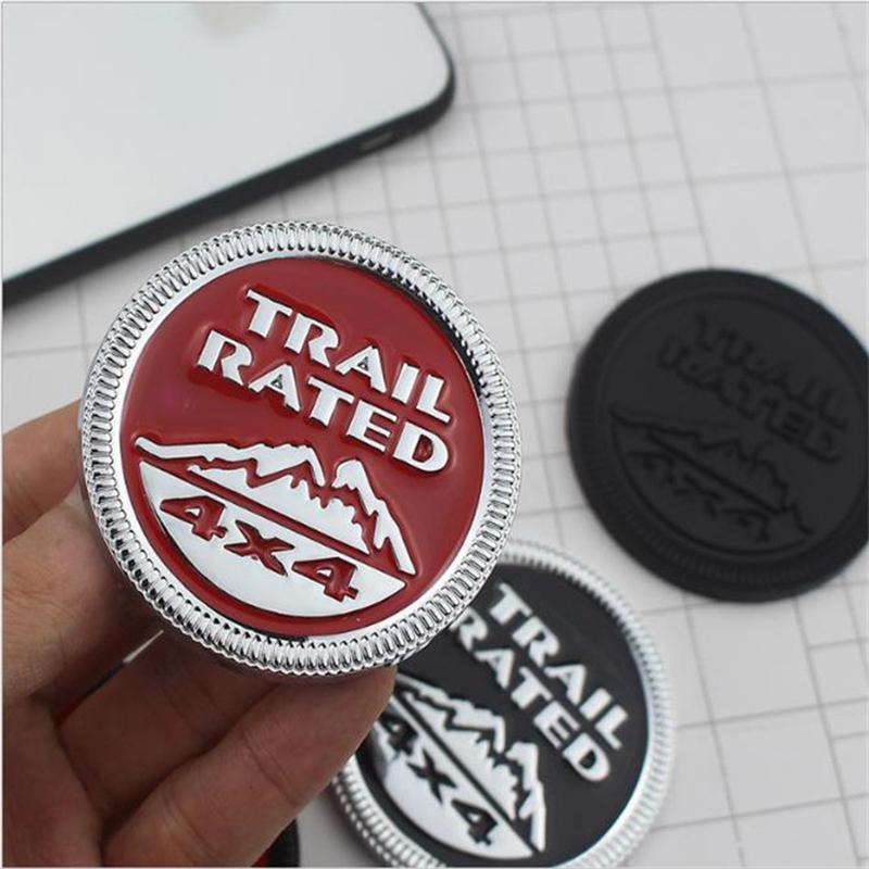 Металлические наклейки с эмблемой 4X4 Trail Rated для Wrangler, Patriot, Grand Cherokee - Разные цвета