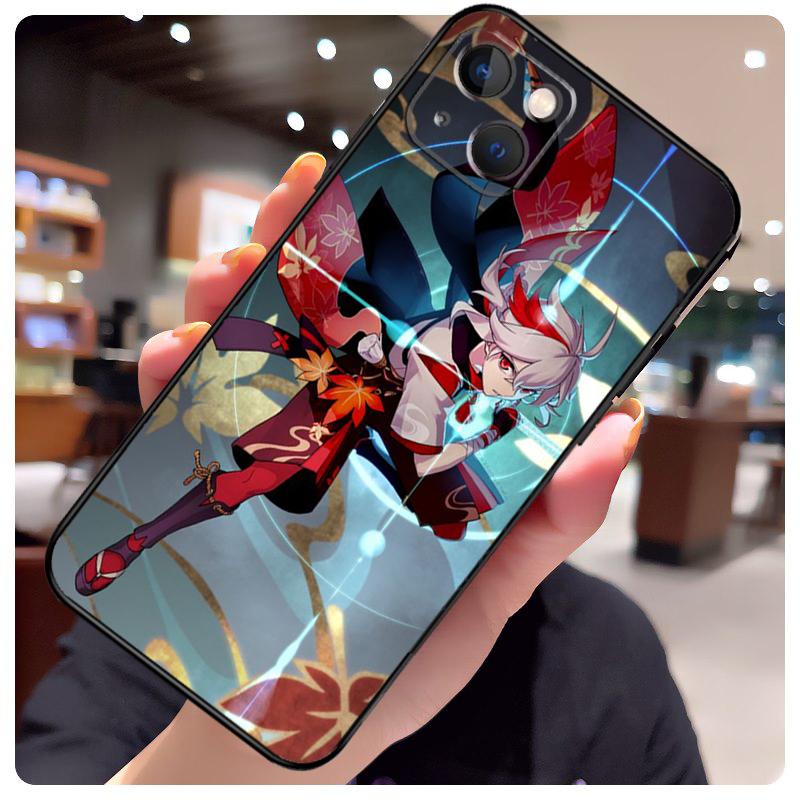Genshin Impact Kaedehara Kazuha Case For iPhone 15 Pro Max 14 13 12 11 16 17 Pro Max mini 15 16 Plus 16e 17 Air Phone Cover
