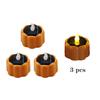 Pumpkin Solar Tea Light LED Candle Light Outdoor Waterproof Energy Electronic Flickering Solar Lamp Garden Halloween Home Decor
