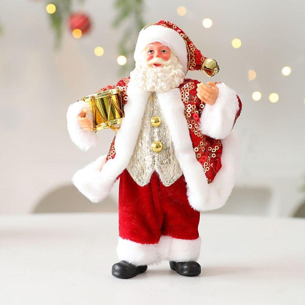 3D Santa Claus Figurine Cute Christmas Home Decorations Xmas Tree Ornament  New Year Supplies