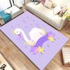 HD Cartoon Cute Swan Cygnus Area Rug,Carpet Rug for Living Room Bedroom Sofa Doormat Decoration, Kids Play Non-slip Floor Mat 3D