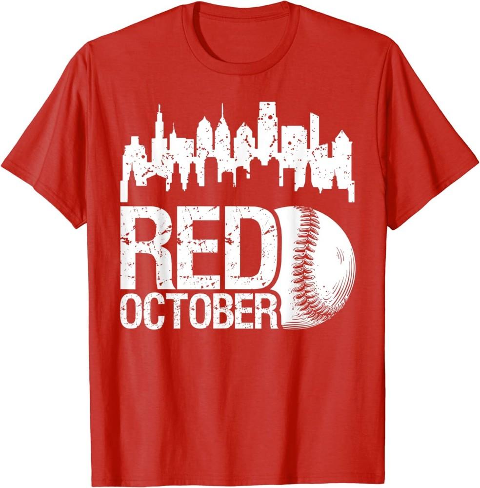 Vintage Red October Philly Baseball Retro Skyline Unisex T-Shirt Unisex T-Shirt