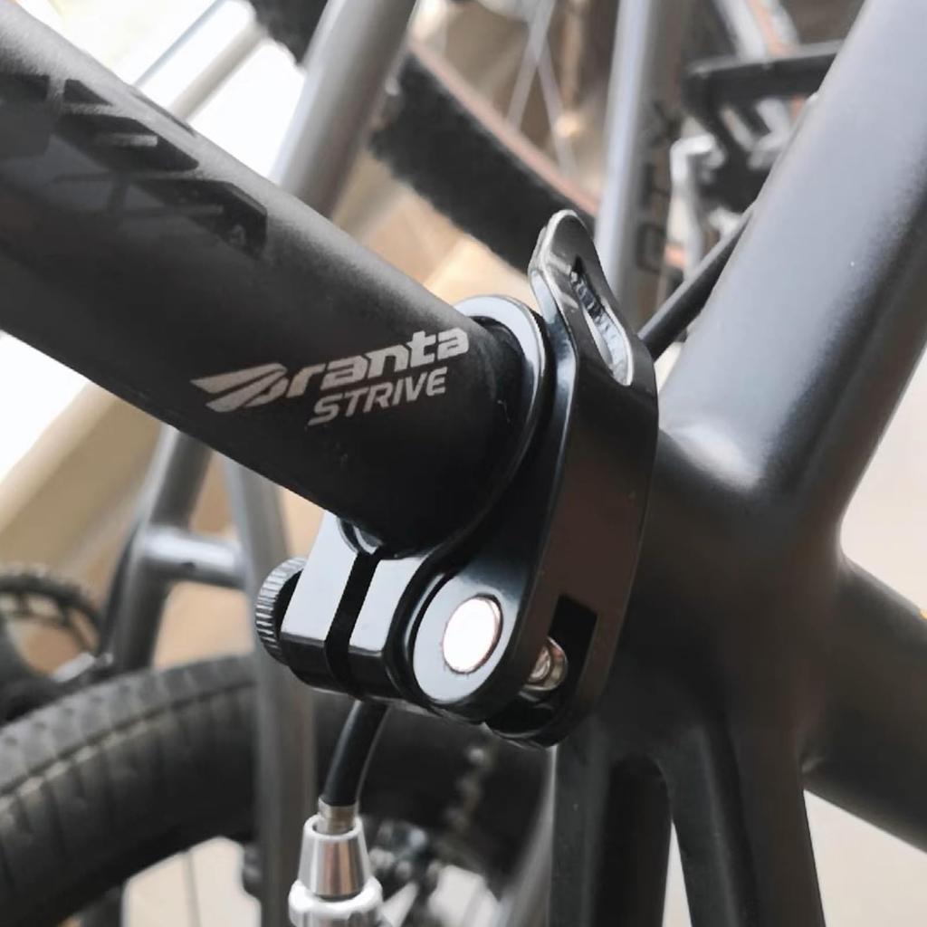 Azarxis Seat Post Clamp for Bicycle Seat Clamp Aluminum Alloy Easy Installation Quick Release Lightweight Road Bike Mountain Bike Cross Bike Cycling