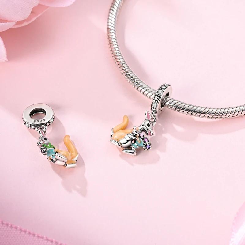 Original Copper Animal Series Charms Giraffe Dog Squirrel Koi Fish Beads Pendants Fit Bracelets Diy Jewelry Gift