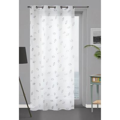 SOLEIL D'OCRE Прозрачная штора с люверсами - Лорен - 135x250 см - Белый
