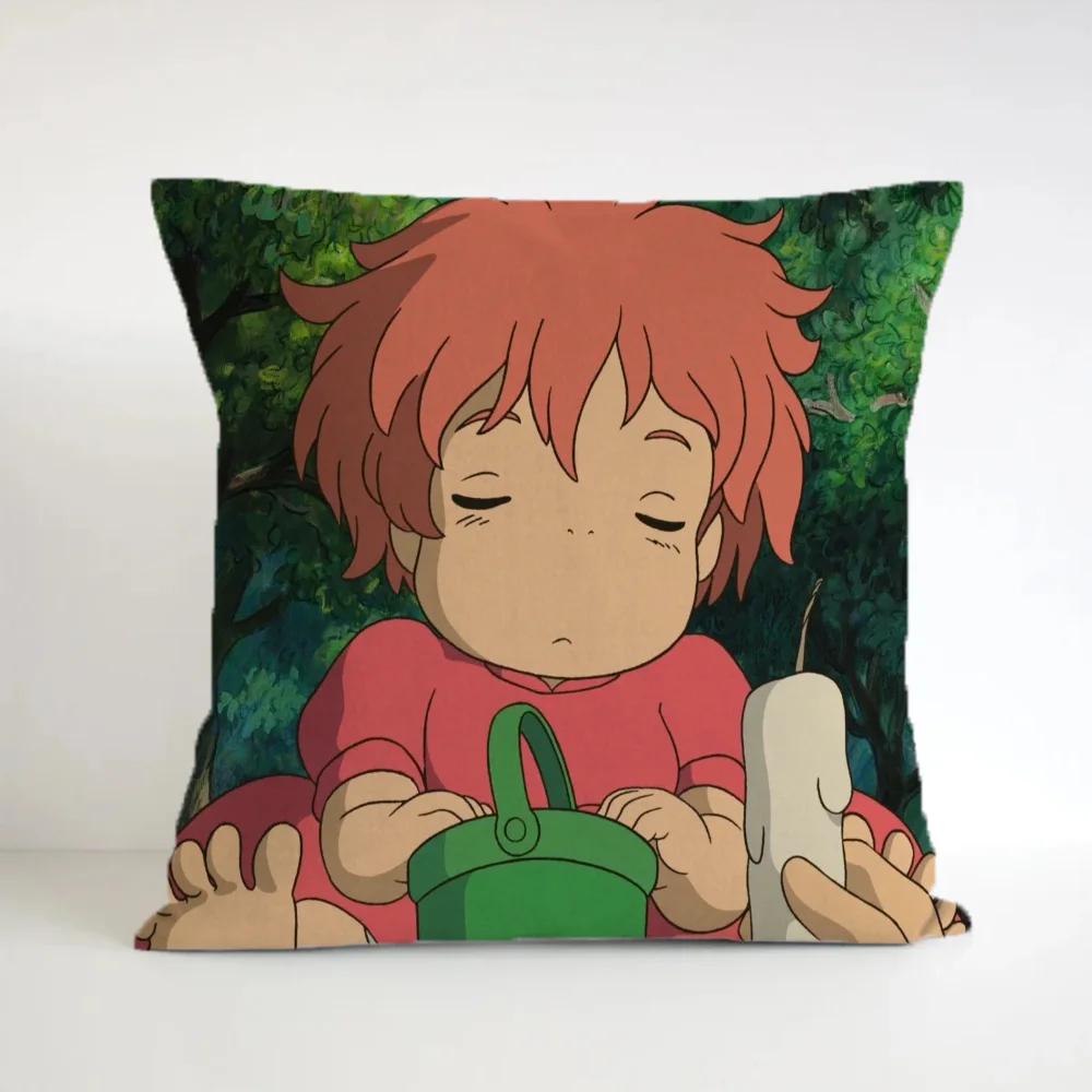 Чехол на подушку для стула P-Ponyo on the CliffS 45x45 см, декоративные подушки для гостиной, декоративные подушки, короткий плюш