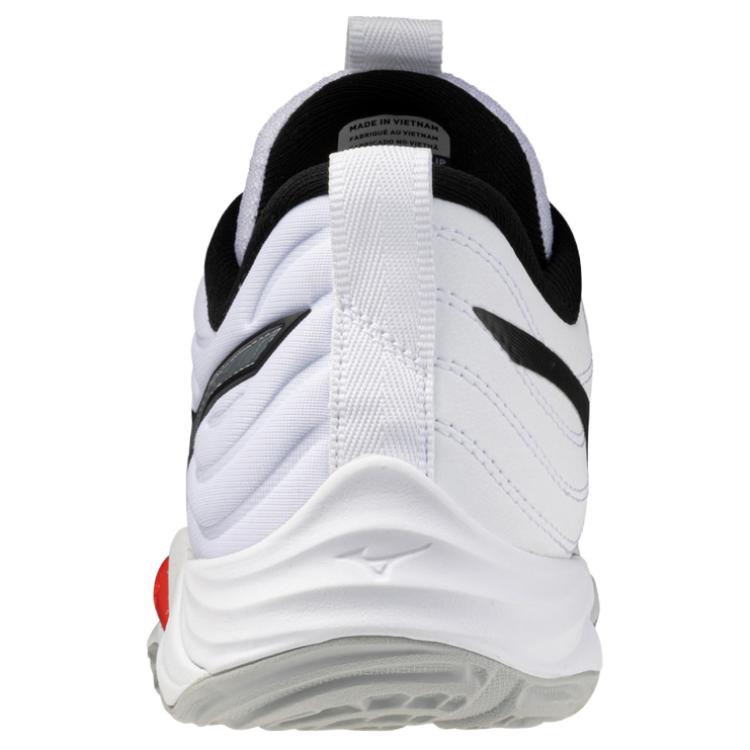 Mizuno Wave Momentum Elite Удобные Прочные Поддерживающие Сбалансированные Волейбольные Кроссовки Унисекс Белый Черный V1GA251259