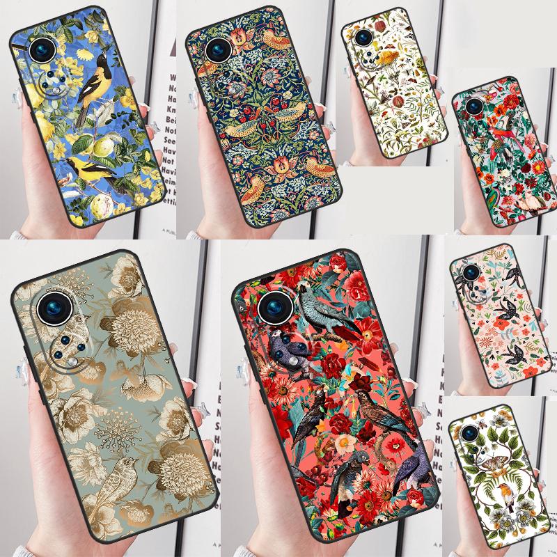 Чехол «Садовые птицы» для Honor Magic 7 Lite 5 6 Pro Honor 200 50 70 90 Lite X8b X9a X8a X8 X9 X9c X9b Чехол