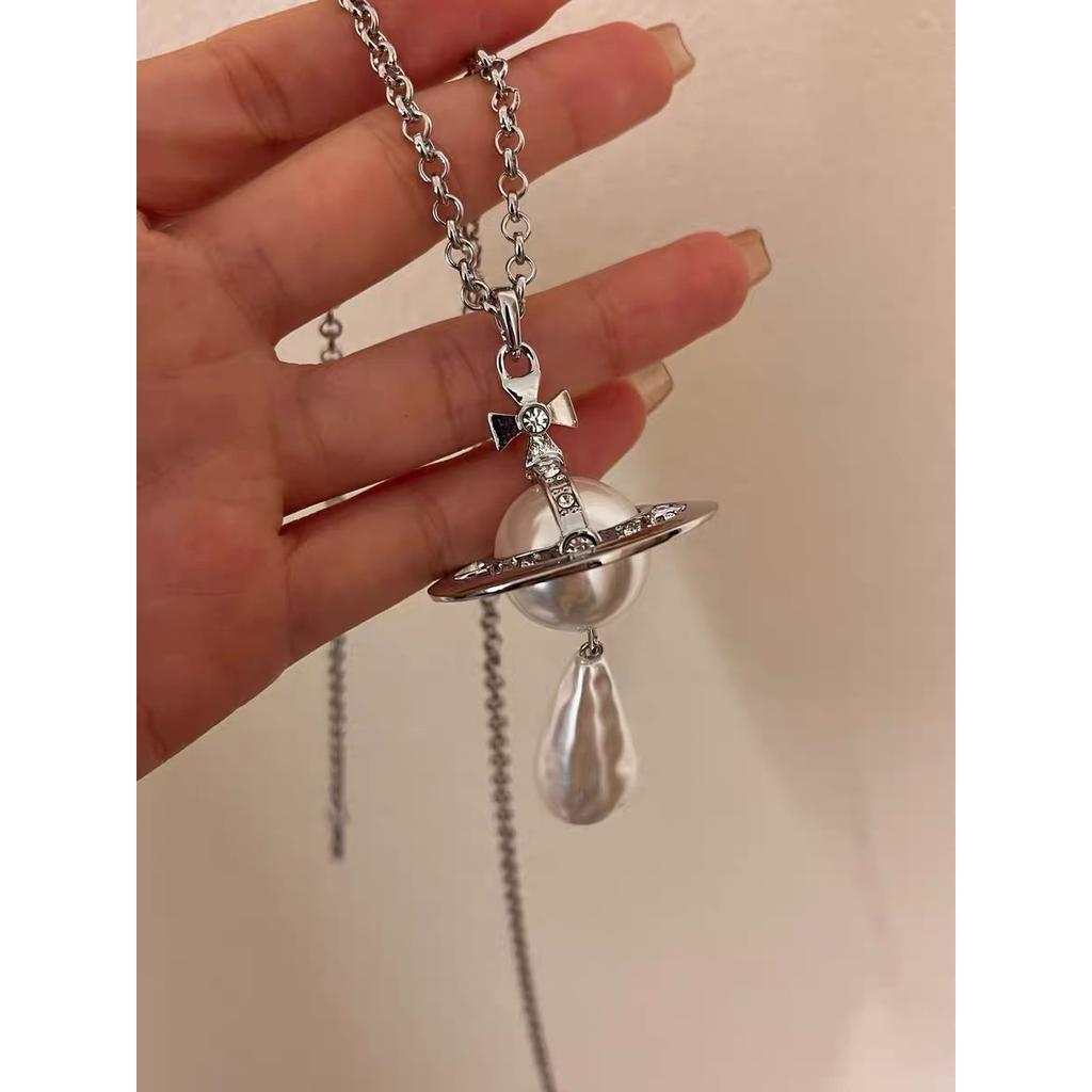 Tooxika Преувеличенное трехмерное ожерелье-подвеска в стиле барокко с жемчугом в форме капли воды, легкая роскошь, темперамент, цепочка-джемпер для женщин