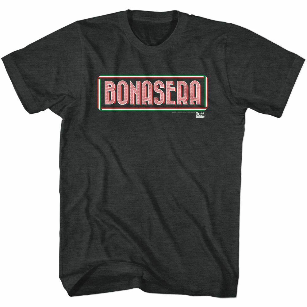 Godfather Bonasera Black Heather Adult T-Shirt Mens Womens Tees Top
