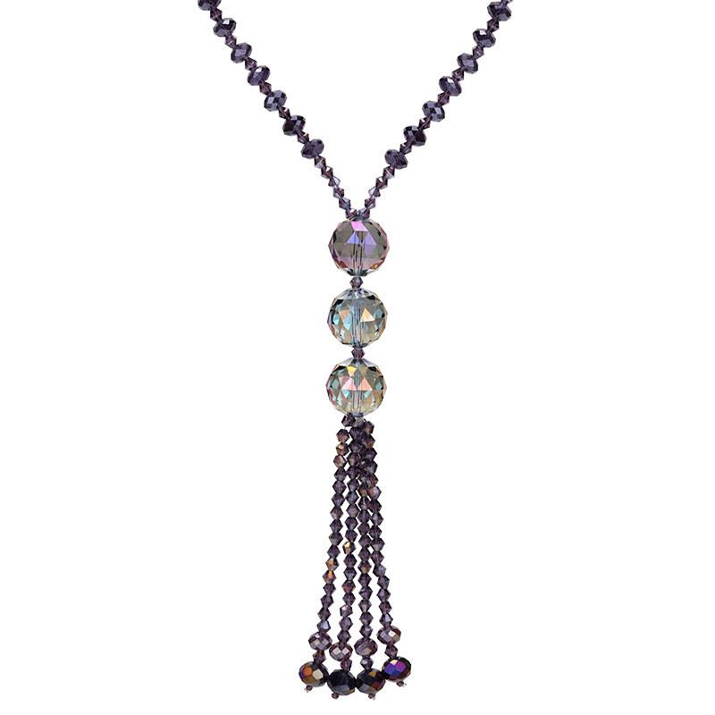 Привлекательное хрустальное ожерелье для женщин в ярких цветах, идеально подходящее для любого стиля моды