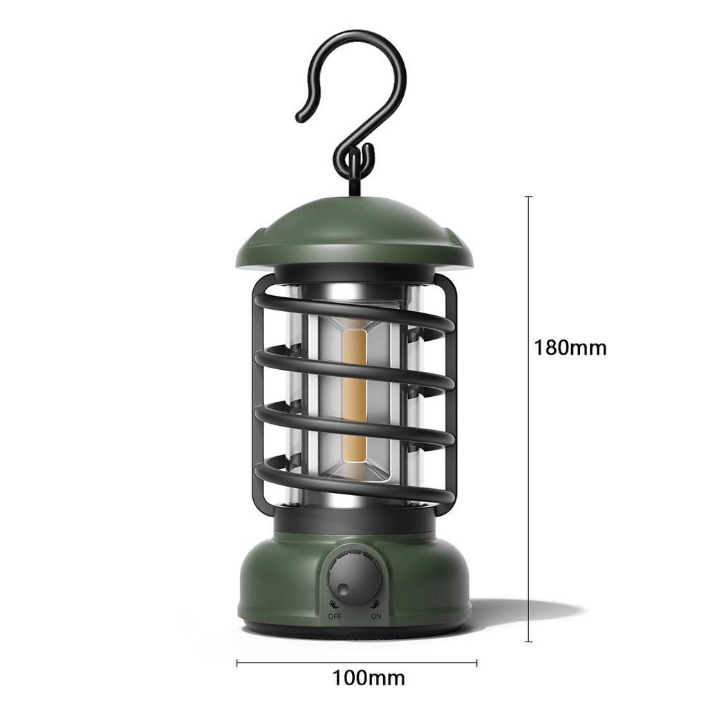 Rechargeable Retro Camping Light: Outdoor Hanging, Handheld Tent Illumination