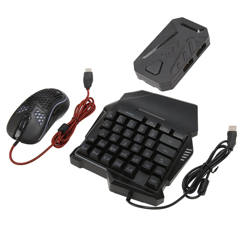 Комплект переходников для клавиатуры и мыши Проводная игровая клавиатура RGB с адаптером для проводной мыши